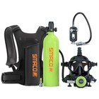 1 9l 3000 Psi Scuba Diving Lung Tank With Mask  Portable Underwater Breathing