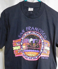 San Francisco T-shirt 38  Chest Neon Artistic Color Screen Print Nos Usa Print
