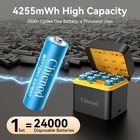 Rechargeable New Aa Fast Smart Charger 12pcs 4255mwh 1 5v With Lithium Batteries