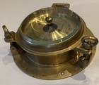 Royal Mariner Barometer Solid Cast   Polished Brass - Display Piece