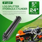 5 x24  Log Splitter Hydraulic Cylinders Double Acting 5  Bore 24  Stroke 2  Rod