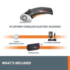 Worx Zipsnip Cordless Electric Scissors 4v Rechargeable Box Cutter Wx082l 2