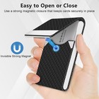 Gowall Black Carbon Business Card Holder With 3 7 X 2 3 Inches 