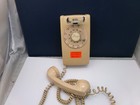 Vintage Wall Phone  Western Electric   Rotary Dial   Tan  Long Cord