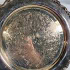 Vtg Oneida Usa Silver Plated Ornate Georgian 10    Round Serving Tray Platter 