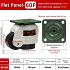 4 Pack 2 Inch Leveling Casters 60f With Nylon Wheel  Rubber Foot Loading 2200lbs