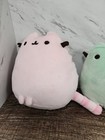    lot Of 4     pusheen Lot Mix Plush Pink green grey orange     free Shipping   