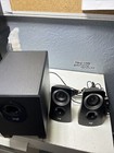 Logitech Sound System Z313 With Subwoofer Full Range Audio Multimedia Black Aux