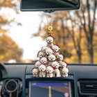 Personalized Cute Baby Poodle Dog Christmas Tree Ornament  Poodle Dog Ornament