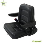 Tractor Seat Excavator Forklift Adjust Suspension Backrest Truck Chair Universal