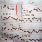 Medieval Illuminated Manuscript Vellum 1440 Ad Gregorian Chant Choral Music Fine