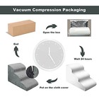 3 Steps High Density Foam Dog Stairs Ramps non-slip Pet Steps For Older 