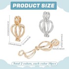 20pcs Pearl Cages Beads Holder Gemstone Cage Charm Hollow Cage Locker For
