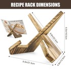 Haoiokcs Premium Cookbook Stand  The Surface Of The Cookbook Holder Features    