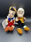 Disney Store Pinocchio Gepetto Figaro Mini Bean Bag Plush 8  Set Of 3