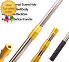 Retractable Fishing Gaff  Stainless Steel Flounder Gig Frog Gig Gaff Pole  Muti-