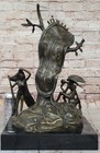 Salvador Dali Nobility Of Time Bronze Sculpture Special Patina Statue Decor Sale