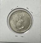 1945-s Philippines     50 Centavos     Us Admin Eagle     Silver Coin 0 75 Silver