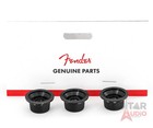 Genuine Fender Stratocaster strat Black Guitar Control Knobs - 2 Tone  1 Volume