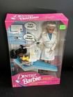 Vintage 1997 Talking Dentist Blonde Barbie With  Aa Patient  17255 New In Box 
