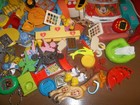 Vintage Modern Toy Lot Junk Drawer Mixed Small Toys Figures Games Parts  4