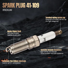 Set Of 6 Iridium Spark Plug 41-109 Compatible With Lacrosse Enclave Acadia     