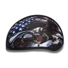 Daytona Helmets Motorcycle Half Helmet Skull Cap- Usa 100 Dot Approved