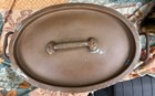 Vintage Heavy   5lb  100  Copper Oval Petite Roaster dutch Oven W Lid See Below