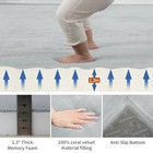 Baby Play Mat For Floor - 1 3  Thick Memory Foam Area Rug - Soft