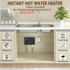 Daordaer Electric Tankless Water Heater 3000w 110v Constant Temperature Instant