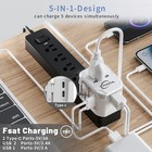 Universal Travel Adapter Power One International Wall Charger Ac Plug Adaptor