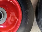 2pc 6  Replacement Solid Hard Rubber Tire Wheel Or Dolly Hand Cart Lawn Mower