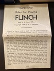 Flinch Card Game 1934 Vintage Antique