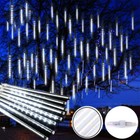 Led Meteor Shower Lights Fairy String Light Falling Rain Tree Garden Xmas Decor