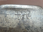 Antique R  King Tool Steel Usa Made Axe  5  Edge 28  Handle Century Old Steel