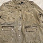 Vintage Levi s Army Military Style Jacket Xl Washed Green Red Tag Field