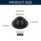 10pcs Hole Plug 3 8 Inch  9mm  Button Plugs Fit For 8mm Hole Black