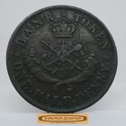 1857 Bank Of Upper Canada 1 2 Penny Bank Token -  c56792nq