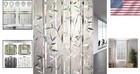 Frosted Window Privacy Film White Lace Stained Glass Static Cling Tint