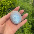 1pcs Moonstone Palm Stone Polished Calming Healing Crystal Meditation Reiki Gift