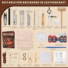 Leather Crafting Kit  Leather Working Tools And Supplies For Diy Craft Style A