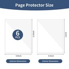 Hxartmis 6 Pcs 8 5 X 11 Certificate Document X 11 Inches  Clear