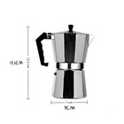 Italian Espresso Maker  2 Cup Stove Top Coffee Percolator Moka Pot