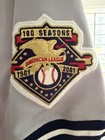 Derek Jeter Signed Ny Yankees  Majestic Authentic Jersey W 2001 100 Season Patch