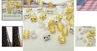 Versatile 100pc Gold silver Dreadlock Hair Cuffs - Easy Adjustable Rings