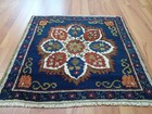 Rare Antique Blue Rug Vintage Oriental Carpet One Of A Kind Rug Authentic Rug X