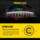 17 5  Rgb   Chasing Three Flow Row Led Wheel Ring Rim Lights For Truck Car Set