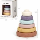 Stacking Building Blocks Stacker Tower Rings For Baby Teether Bathing Toys 12