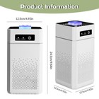 Home True Hepa Air Purifier Large Room Air Cleaner For Allergies Smoke Mold Odor