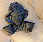 Vintage Cast Iron Matchstick Holder Kitchen Match Safe Wall Mount